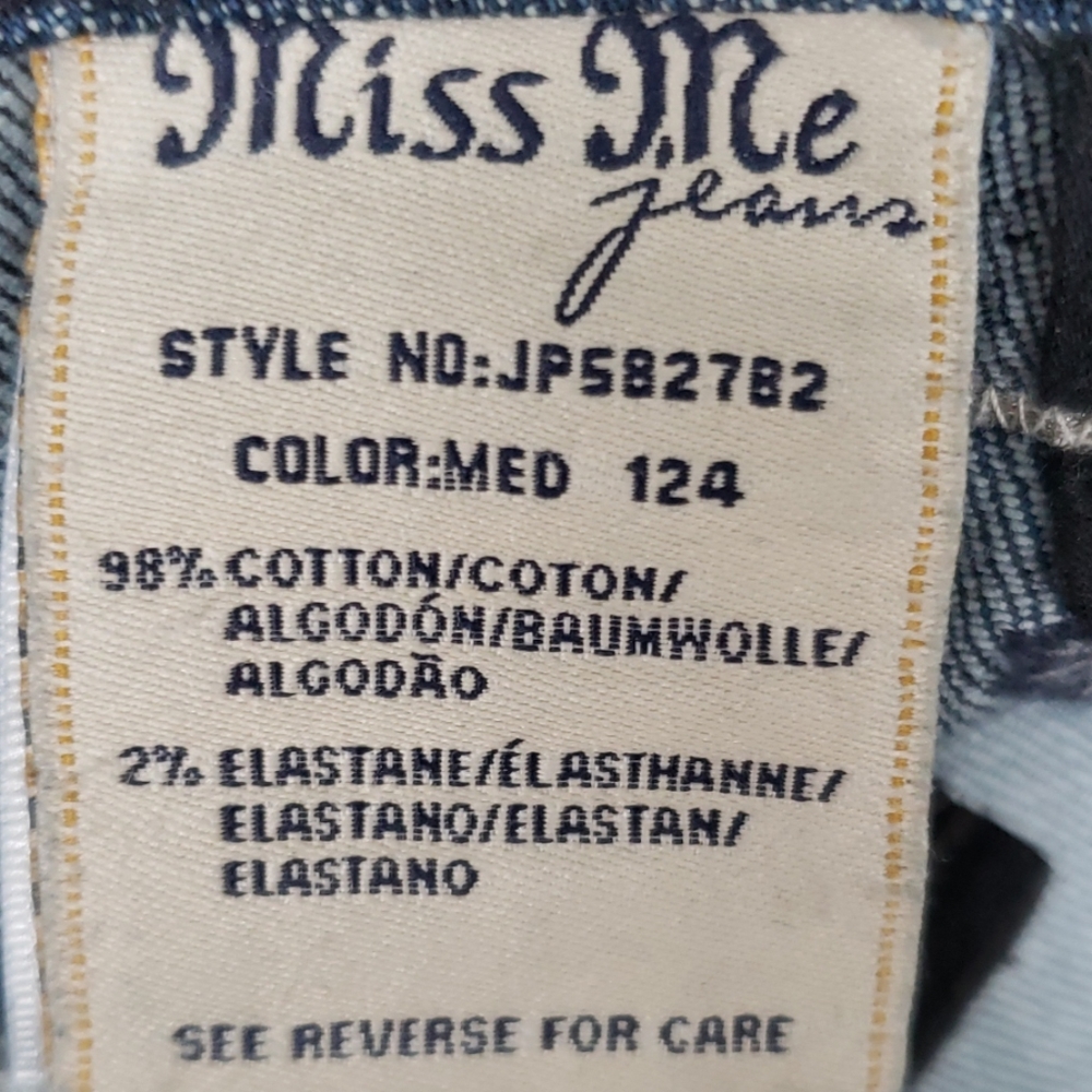 **SOLD**  Miss Me Boot Cut Jean's.  Size 26. - Picture 8 of 9